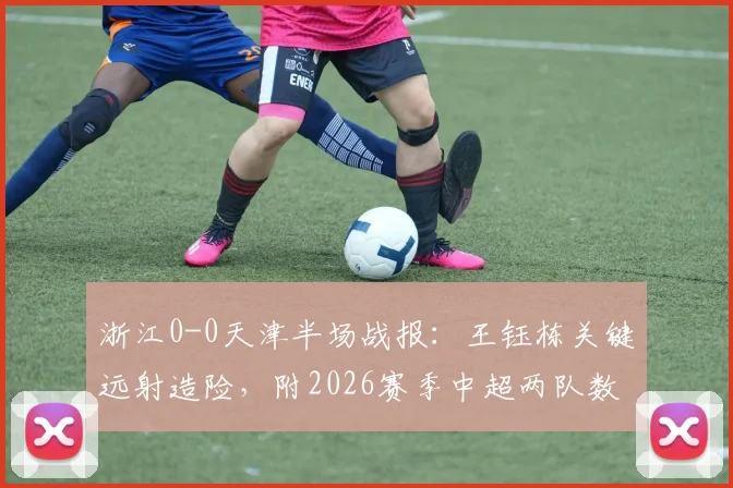 浙江0-0天津半场战报：王钰栋关键远射造险，附2026赛季中超两队数据统计与比赛分析